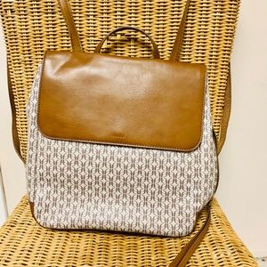 Leather Backpack Purse by Fossil